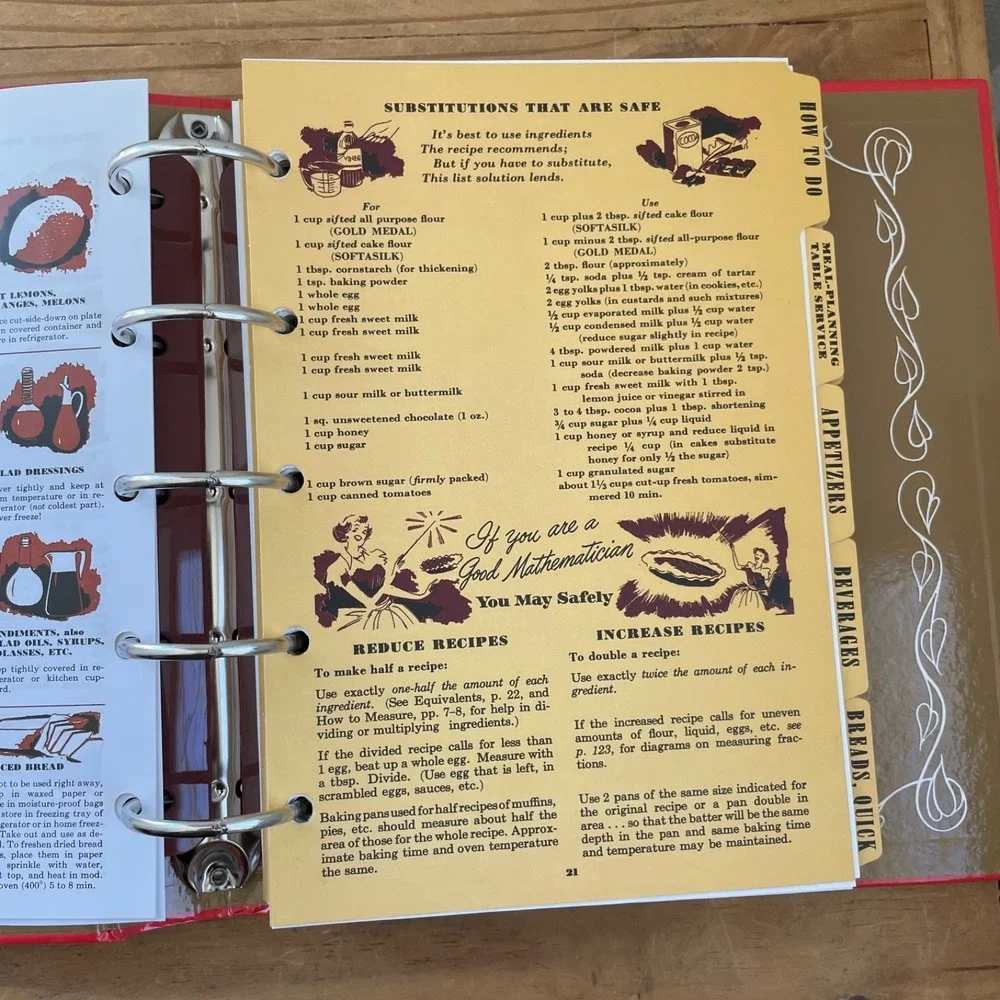 Betty Crocker's Picture Cook Book 1998 Facsimile of 1950 Edition (5 Ring Binder)